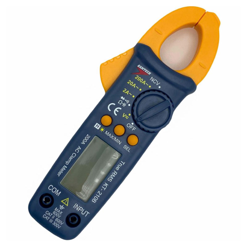 کلمپ مولتی متر خازن سنج دار برند کامتک KAMTECH مدل KT-210B