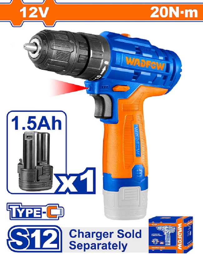 دریل شارژری 12 ولت وادفو مدل WCDS520